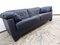 Ds 17 3-Sitzer Sofa aus blauem Leder von de Sede 7