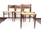 Teak & Wicker Dining Chairs by Georg Leowald Wilkhahn, 1950s, Set of 4 11