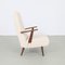 Lounge Chair in Teddy Fabric and Teak, 1960s 3