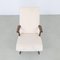 Lounge Chair in Teddy Fabric and Teak, 1960s 5