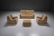 Vintage Orego Living Room Set by Bernard Govin for Atelier Dunlopillo, France, Set of 4 21