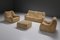 Vintage Orego Living Room Set by Bernard Govin for Atelier Dunlopillo, France, Set of 4 1