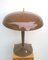 Lámpara de mesa italiana vintage marrón, años 50, Imagen 2