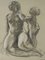 Carl Albert Angst, Mère et enfant, Charcoal and Crayon on Paper, Framed 2