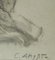 Carl Albert Angst, Mère et enfant, Carboncino e pastello su carta, con cornice, Immagine 3