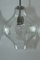 Large Glass & Metal Tulipan Ceiling Light from Kalmar, 1960s, Set of 3 3