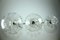 Large Glass & Metal Tulipan Ceiling Light from Kalmar, 1960s, Set of 3 6