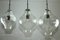 Large Glass & Metal Tulipan Ceiling Light from Kalmar, 1960s, Set of 3, Image 4