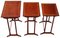 Tavolini a incastro edoardiano antichi in mogano, 1905, set di 3, Immagine 3