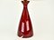 Lámpara de mesa de vidrio rojo atribuida a Jacob Bang para Kastrup Holmegaard, años 60, Imagen 8
