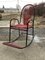 Vintage Plastic and String Rocking Chair, 1960s, Image 1