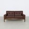 Danish Sofa in Leather and Rosewood by H. W. Klein for Bramin, 1970s, Image 1