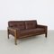 Danish Sofa in Leather and Rosewood by H. W. Klein for Bramin, 1970s, Image 2