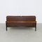 Danish Sofa in Leather and Rosewood by H. W. Klein for Bramin, 1970s 4