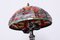 Vintage French Art Deco Table Lamp in Enameled Bronze and Glass Shade, 1970s, Image 3