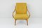 Vintage Mid-Century Yellow Wool Armchair, 1960s, Image 6