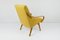 Vintage Mid-Century Yellow Wool Armchair, 1960s, Image 2