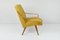 Vintage Mid-Century Yellow Wool Armchair, 1960s, Image 3