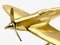 Brass Sculpture of Aeroplane Model, 1960s 7