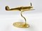 Brass Sculpture of Aeroplane Model, 1960s 11