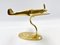 Brass Sculpture of Aeroplane Model, 1960s, Image 11