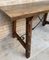 Antique Spanish Oak Work Table, 1800s 12