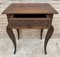 French Carved Walnut Side Table, 1940s 7