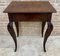 French Carved Walnut Side Table, 1940s, Image 11