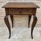 French Carved Walnut Side Table, 1940s, Image 3