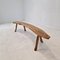 French Wooden Tree Trunk Bench, 1960s 9