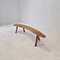 French Wooden Tree Trunk Bench, 1960s, Image 3