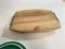 Brown and Green Cheese Tray in Ceramic and Wood, France, 1970s 2