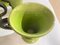 Tazas francesas de cerámica en verde y marrón, Imagen 9