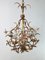 Mid-Century Italian Tole Chandelier, 1950s, Image 4