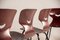 Danish Dark Plywood Shaped Chairs, 1960s, Set of 8, Image 5