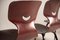 Danish Dark Plywood Shaped Chairs, 1960s, Set of 8 6
