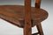 French Organic Wabi Sabi Tripod Chair, 1940s, Image 8