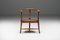 French Organic Wabi Sabi Tripod Chair, 1940s 12