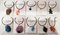 Orecchini con turchese, perle, smeraldi, pietre, diamanti, oro rosa e argento, anni '50, set di 2, Immagine 6