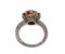 14 Karat Rose Gold and Silver Ring in Topaz and Diamonds 3