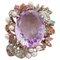 Anillo de amatista, perlas, piedras, rubíes, esmeraldas, zafiros y diamantes, Imagen 1