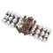 Pearls, Garnets, Rubies, Diamonds, Rose Gold and Silver Frog Bracelet 1