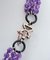 Rose Gold and Silver Necklace with Amethysts and Rubies, Image 4