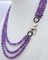 Rose Gold and Silver Necklace with Amethysts and Rubies, Image 2