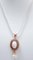 Coral, Emeralds, Diamonds, 14 Karat Rose Gold and Silver Pendant, Image 2