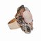 Bague en Or Rose et Or Blanc 14 Carats avec Saphirs et Diamants 2