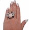 14 Karat Rose Gold and White Gold Ring with Sapphires and Diamonds 6