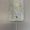 Lámpara de pared alemana pequeña de cristal de hielo, años 70, Imagen 4