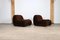 ‘Malù Lounge Chairs in Brown Corduroy Upholstery by Diego Mattu for 1p, 1970s, Set of 2 10