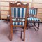 Scottish Oak Armchairs Chairs N 6, 1890s, Set of 6 4